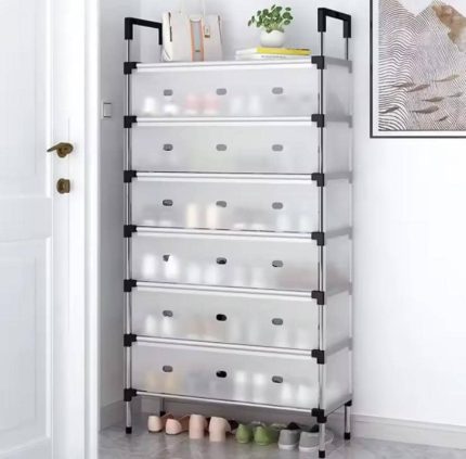 7 layer shoe rack with cover
