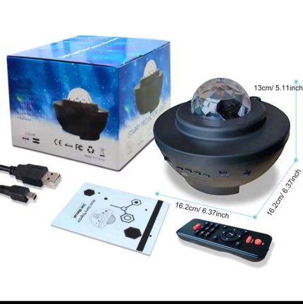 Star projector Bluetooth speaker night light timer remote control room decor