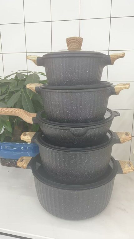 Uakeen Pot Set Black