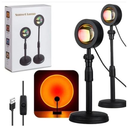 Sunset lamp projection led light with remote