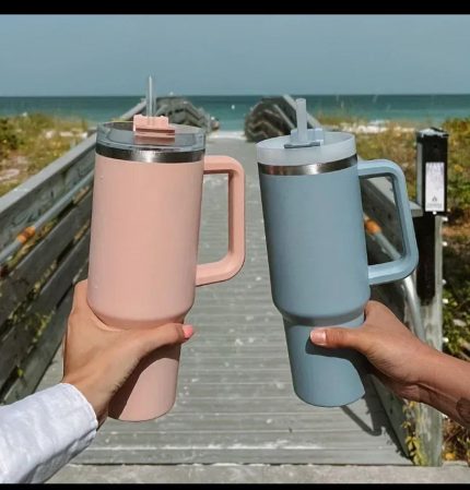 1.2L Thermos Stainless Straw Cup