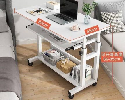 80cm Laptop Table with Drawer