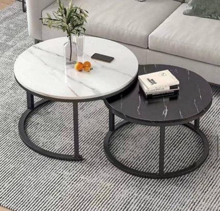 Nordic Twin Table - Black & White