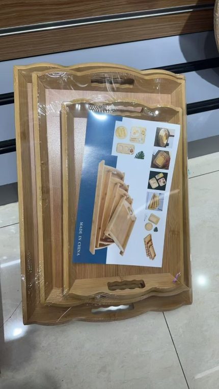 3 in 1 Bamboo Tray Set