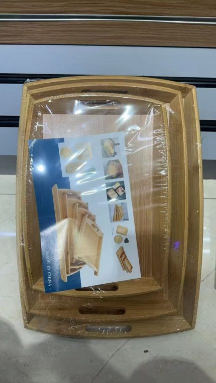 3 in 1 Bamboo Tray set