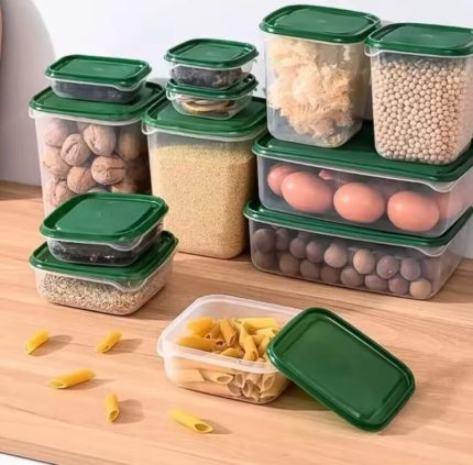 Kitchen storage containers with 17 lids airtight