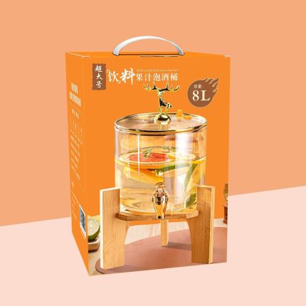 8L Glass Beverage Dispenser