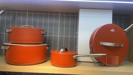 Uakeen Ceramic Pot Set Red