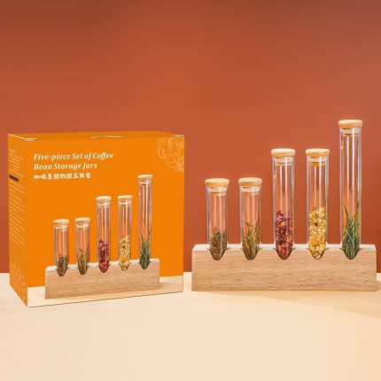 5 Piece Set Coffee Bean Storage Jars