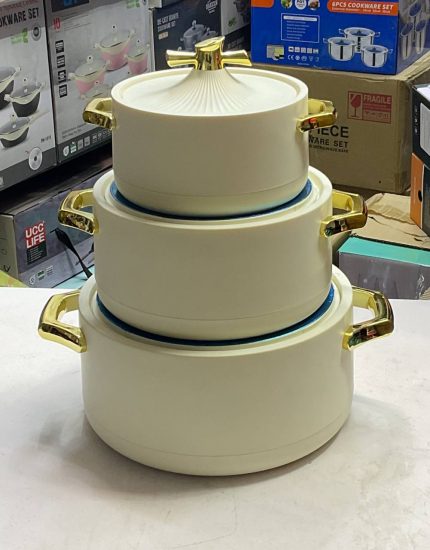 3 Set Insulated Casserole Keeps food hot and fresh for 6 hours 1000ml,2000ml and 3500ml