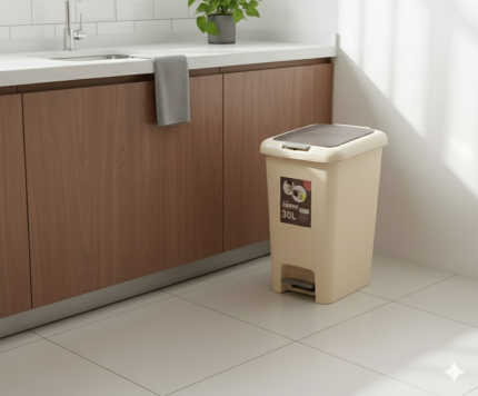 Foot Press Waste Bin 30L