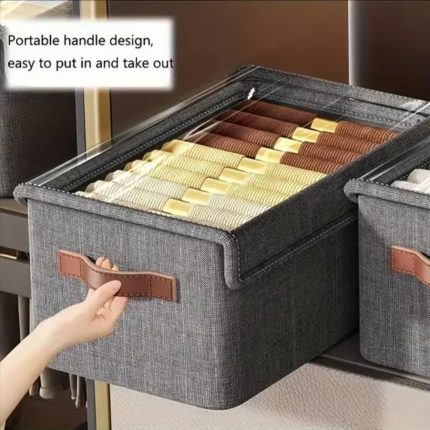 Wardrobe Clothes Organizer Jean Compartment Storage Box