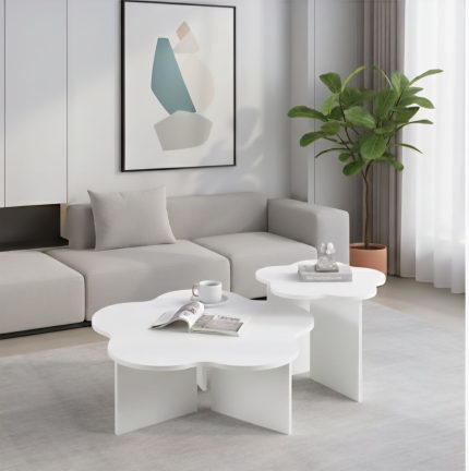 The Bloom Nesting Center Table - White