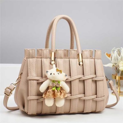 Hand Woven Women's Bag With Bag Charm