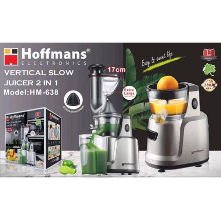 2in1 Hoffmans HM-638 Vertical Slow Juicer