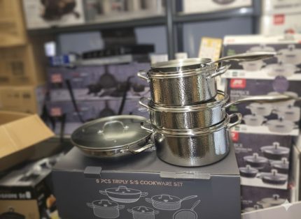 9 Pieces UAKEEN Stainless Steel Pot