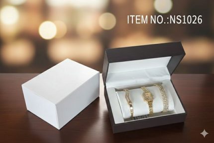 NS1026 Pure Elegance Female Wrist Watch and Bracelets Set