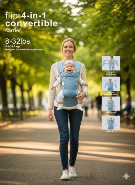 4 in 1 Convertible Baby Carrier