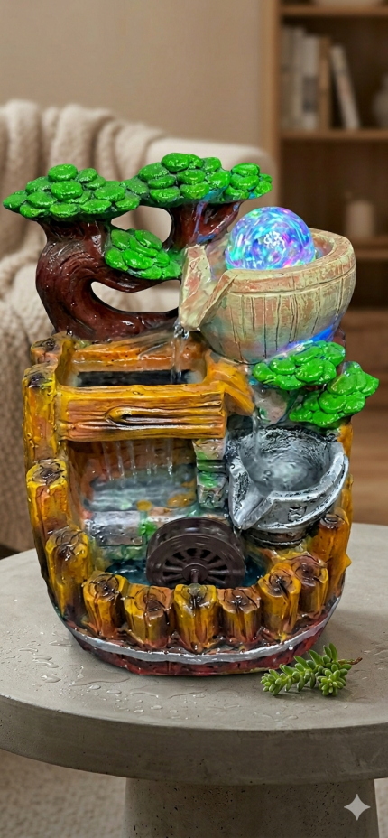 Polyresin Water Fountain Decor