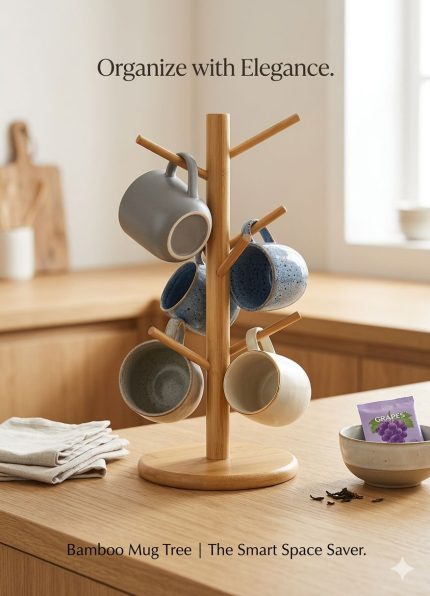 Bamboo Mug Stand