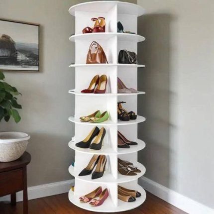 360° Rotating Shoe Rack