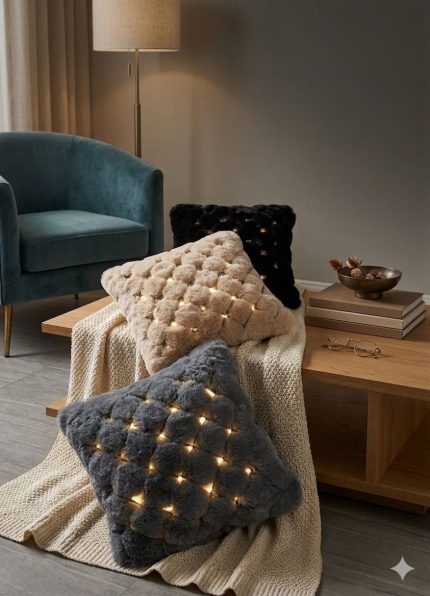 Fluffy Luxury Throw Pillow