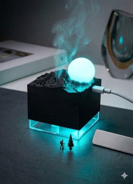 Moon Fall Humidifier with Ambient Light