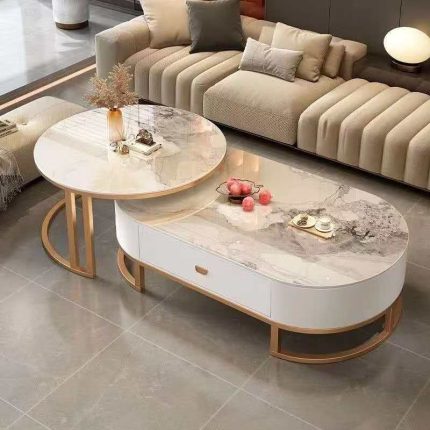 A + B Marble Luxury Center Table