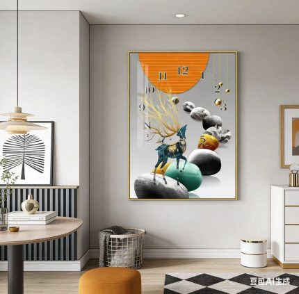 40by80 Frame Wall Clock